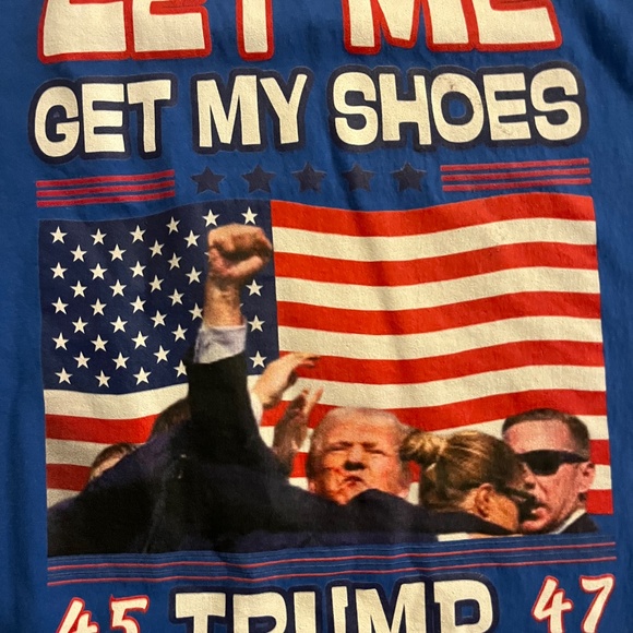 President Trump MAGA "Let Me Get My Shoes" T-Shirt XL - Picture 3 of 6